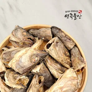 연곡물산 국내가공 김장용 육수용 황태뼈 손질납작머리 황태머리 500g 1kg [원산지:러시아연방]