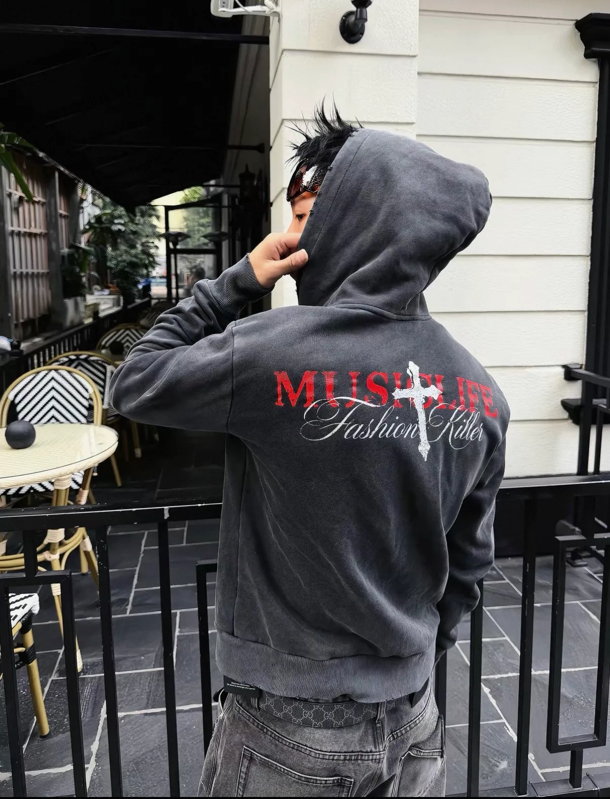 Music Killer Vintage Zip-Up Hoodie 2