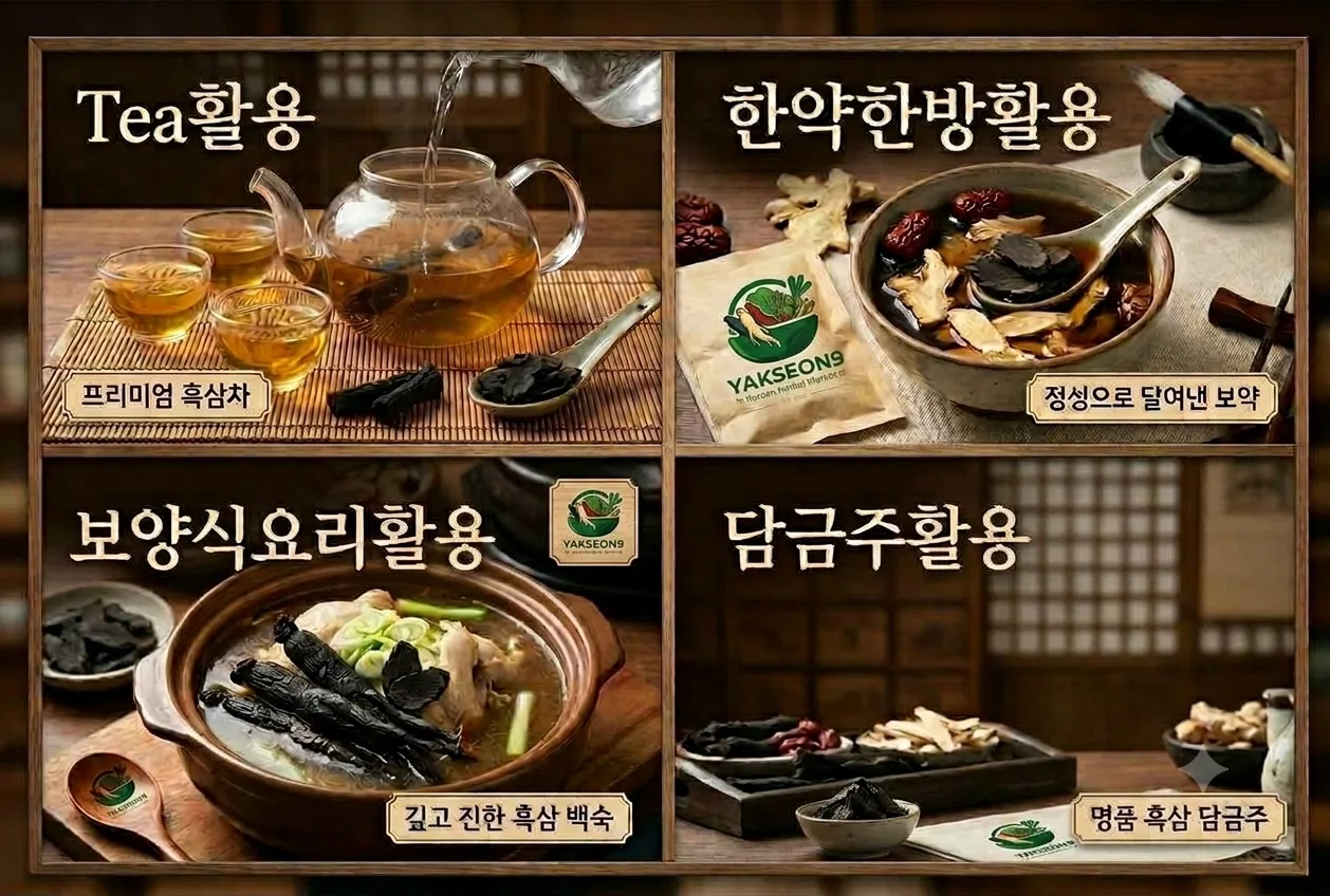 국내산인삼 흑삼중미 흑삼 구증구포 100g 2