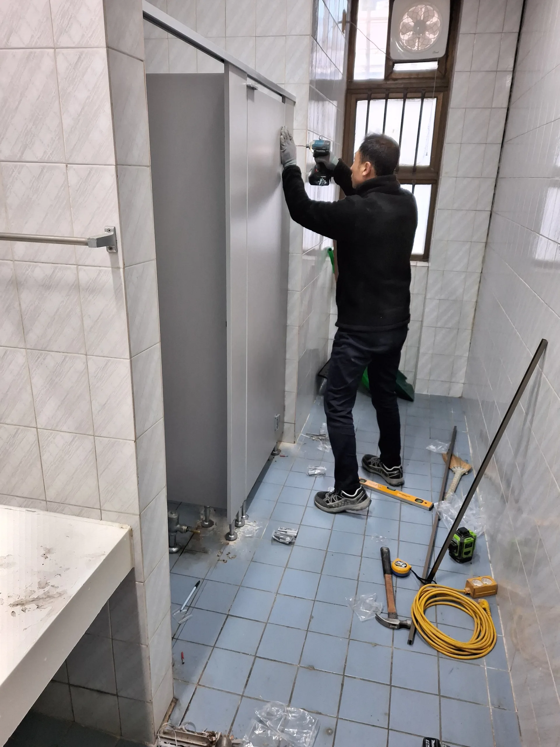 안산 화장실 칸막이 설치 상가화장실 큐비클 2칸시공 사진 13