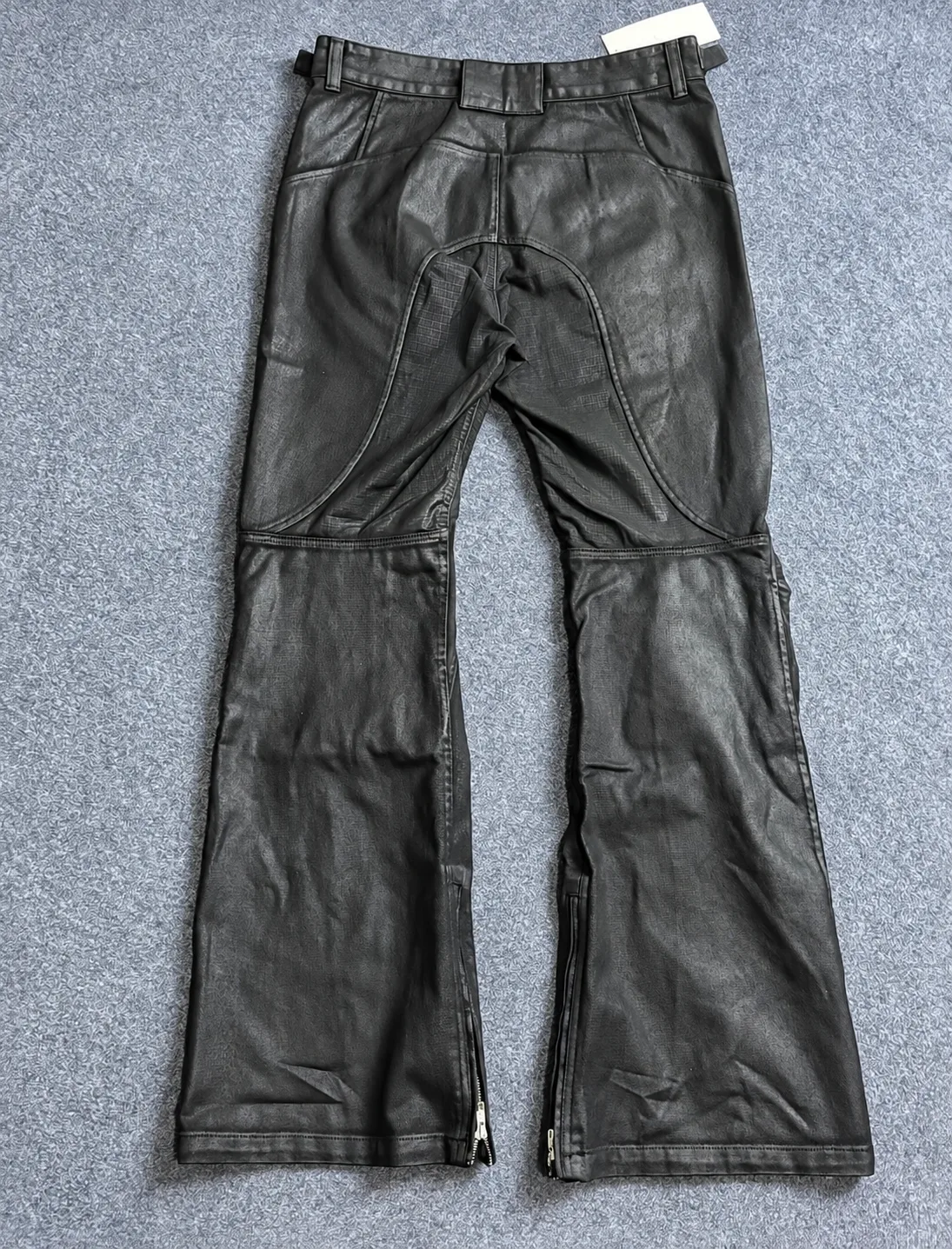 Arc Panel Coated Flare Pants 2