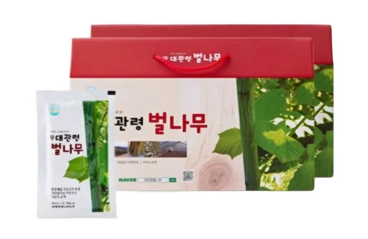 [자연건조100일] 대관령 벌나무즙 해발700고지 액기스 100% 순액 2박스(60포) [원산지:국산(강원도 강릉시)]