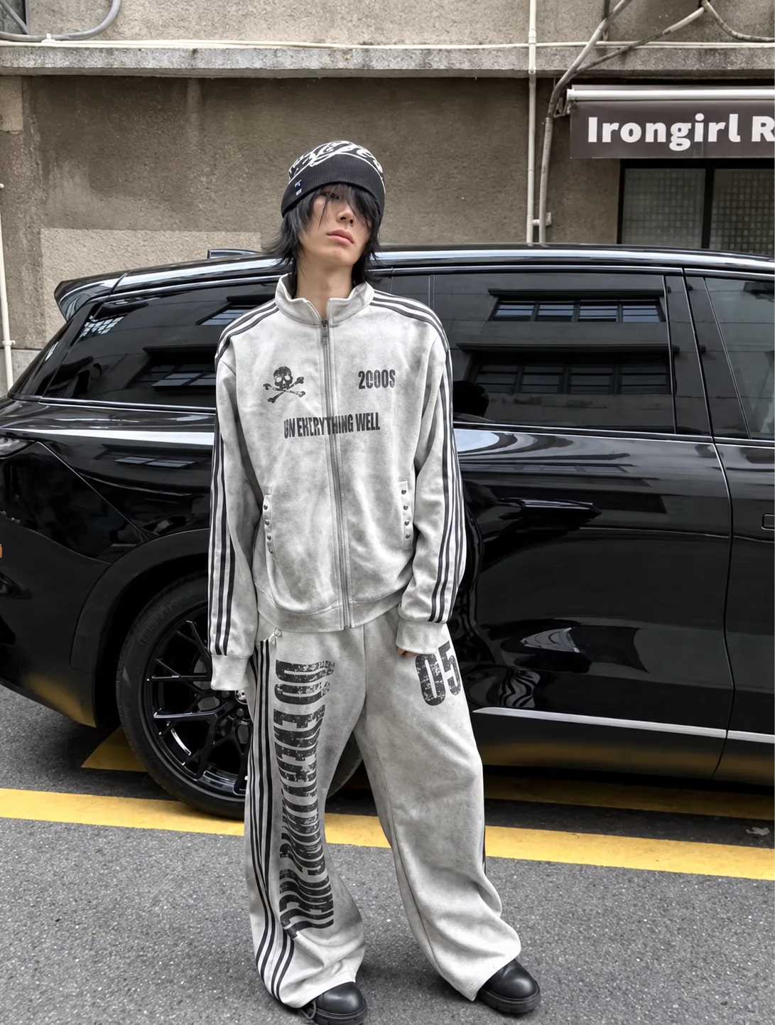 Grunge Washed Wide Pants 2