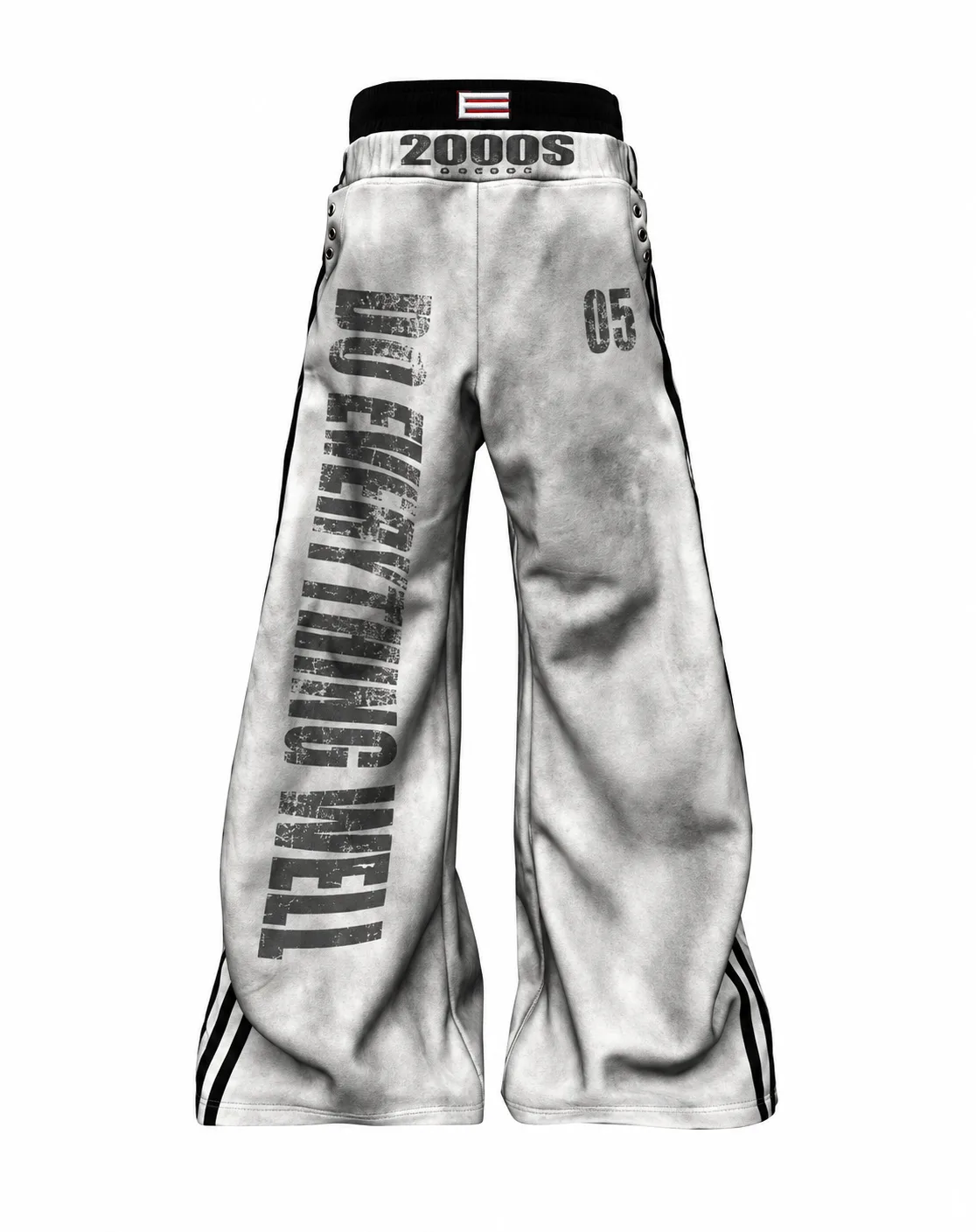 Grunge Washed Wide Pants 3