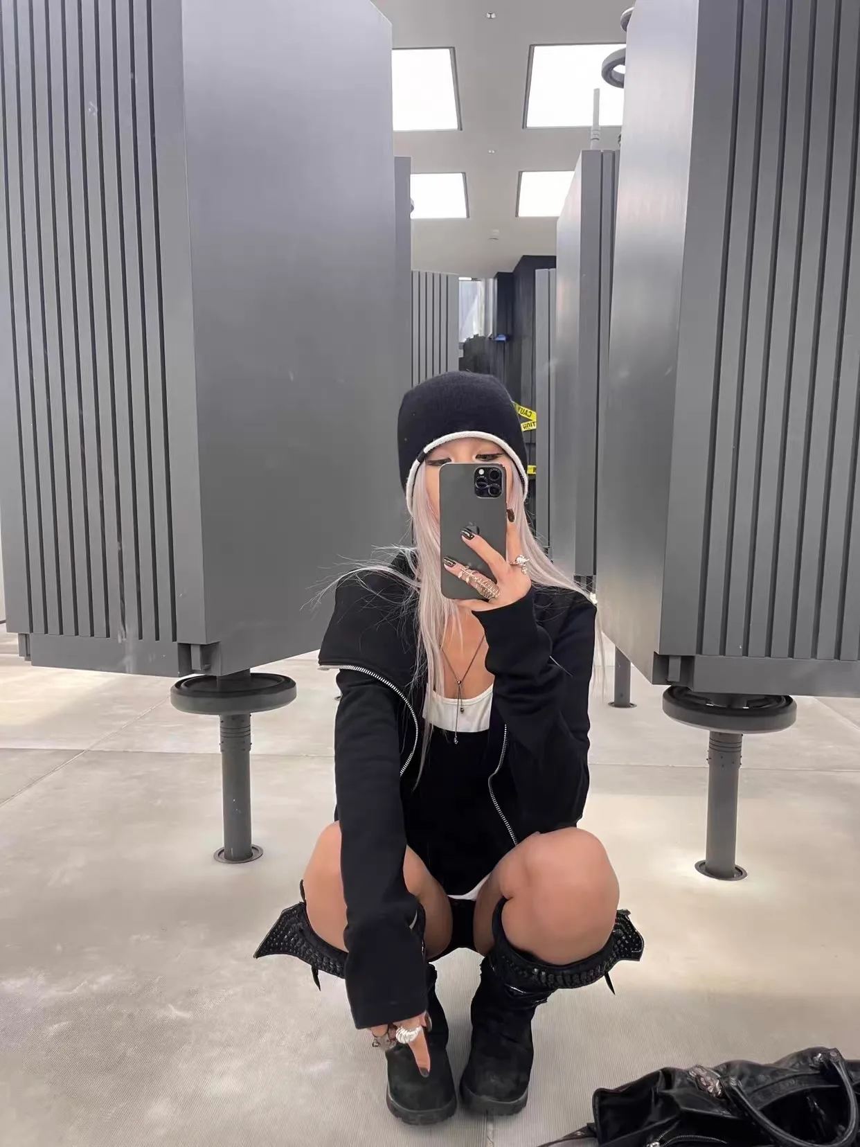 [여성] high neck jacket 설명 사진