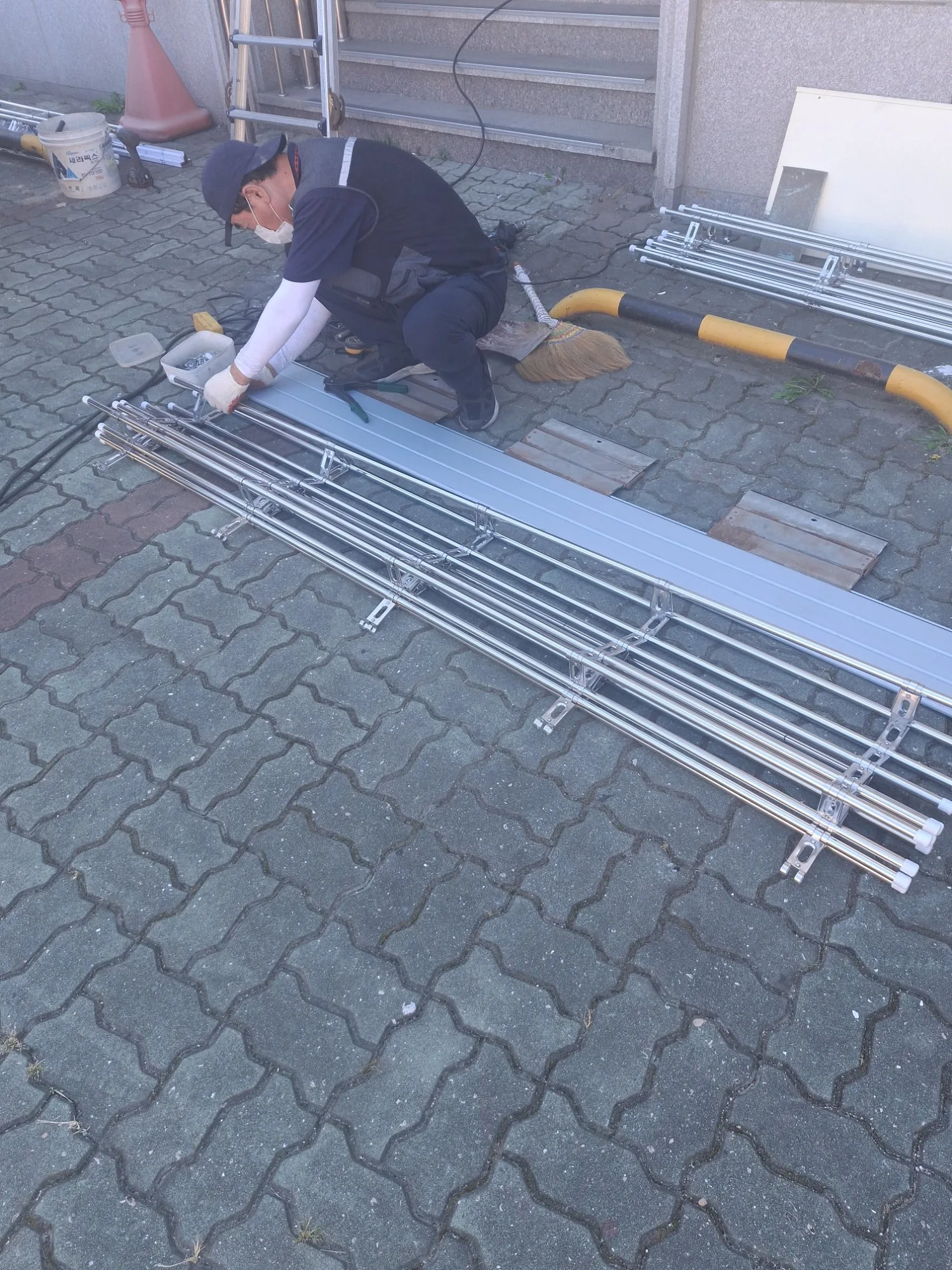 인천 교회 자동셔터교체,노후 스텐파이프셔터 교체  사진 8