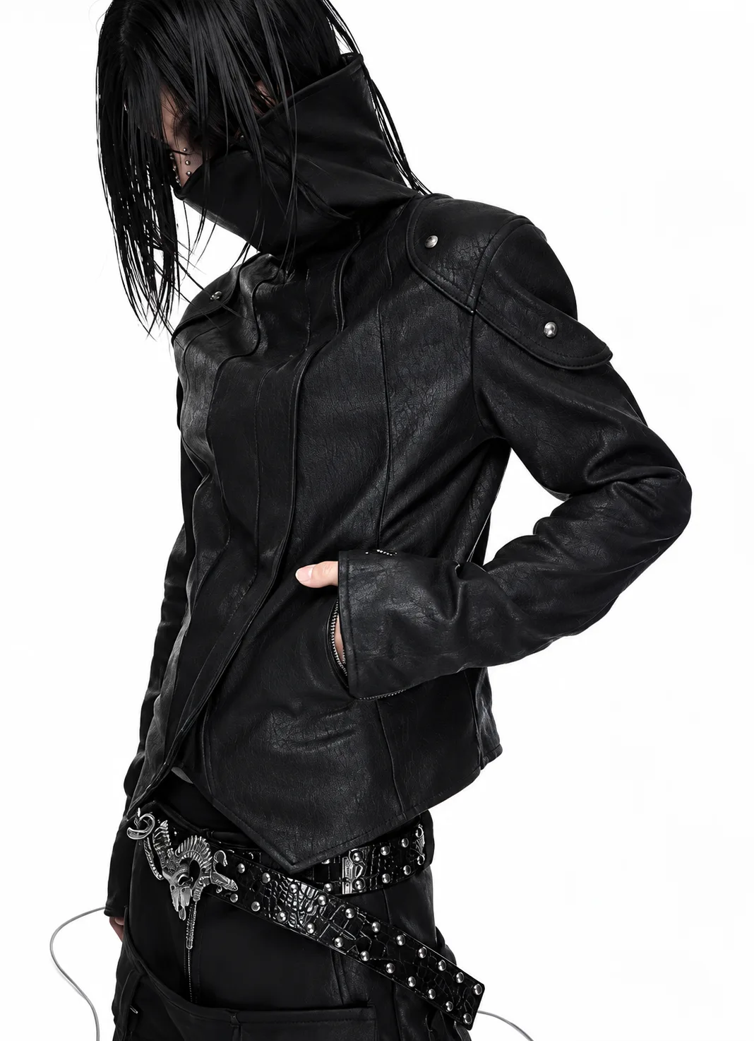 Asymmetric Leather Jacket 2
