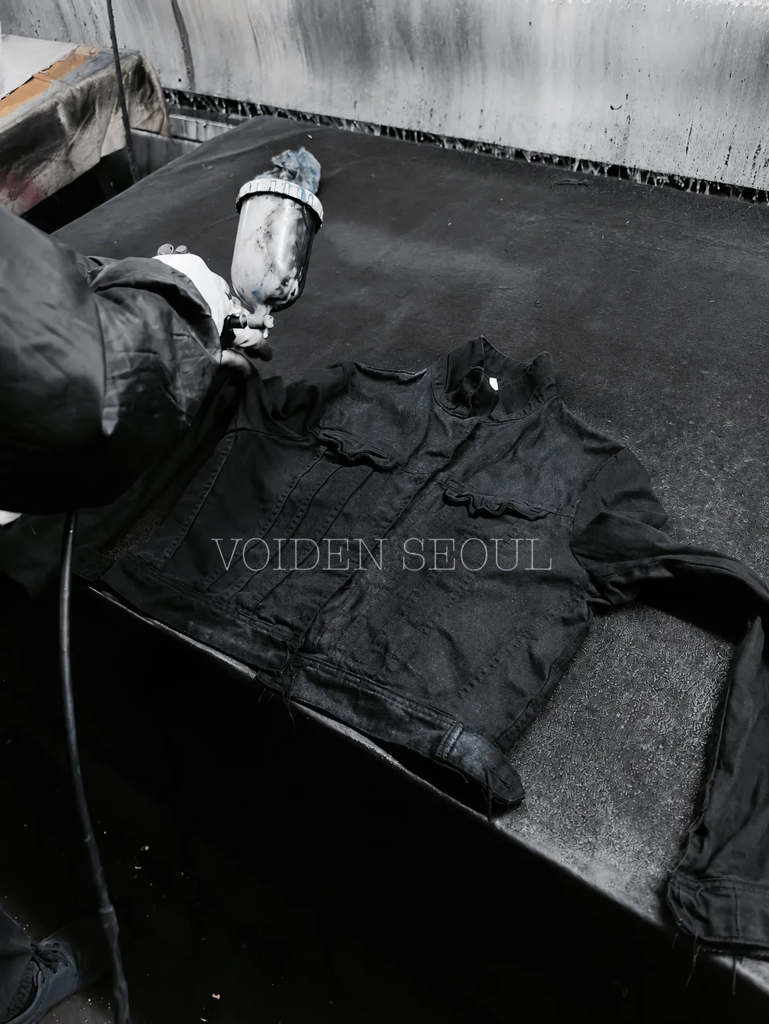 [한정판매/코르티스 착용] Black crop Leather Pocket Jacket 5