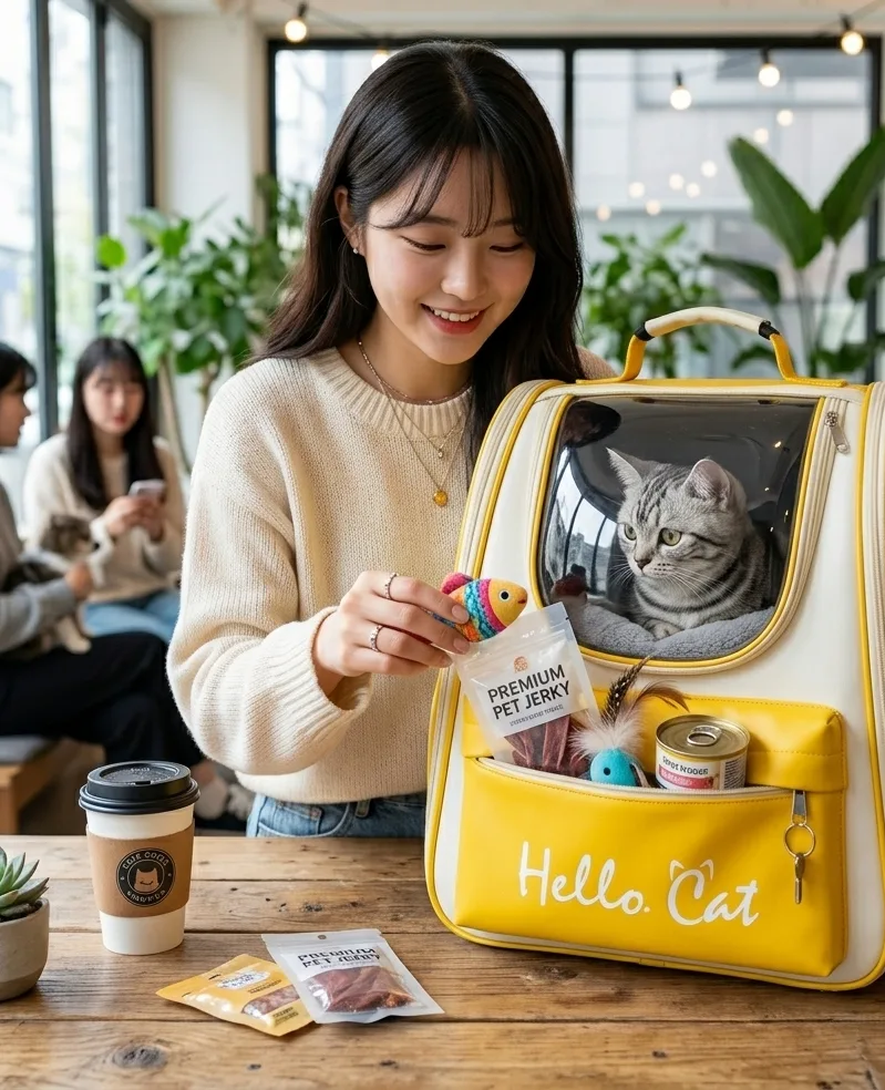와이낫펫 고양이 투명창 이동 백팩 4