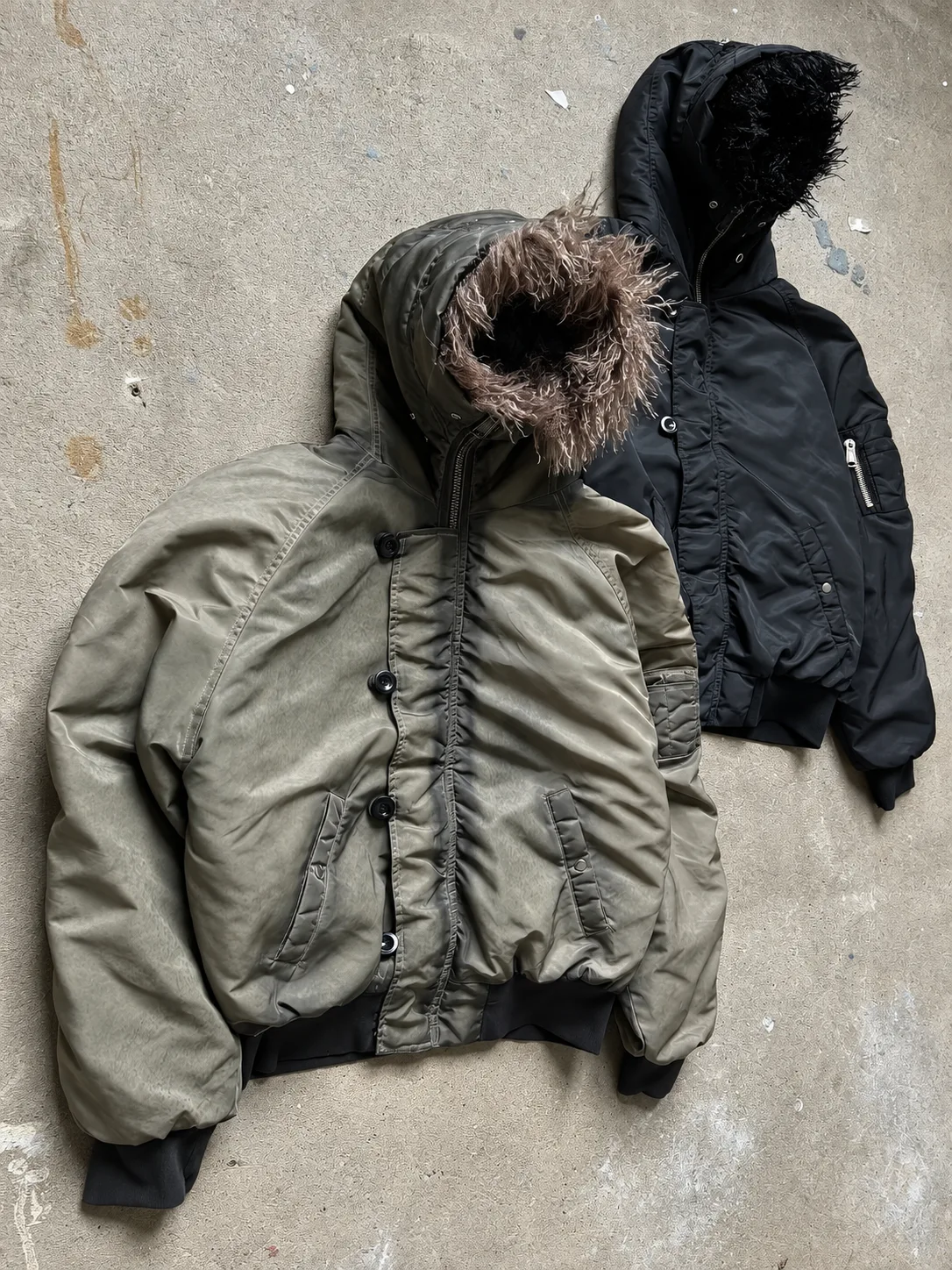 Fur Collar Vintage Bomber Jacket 5