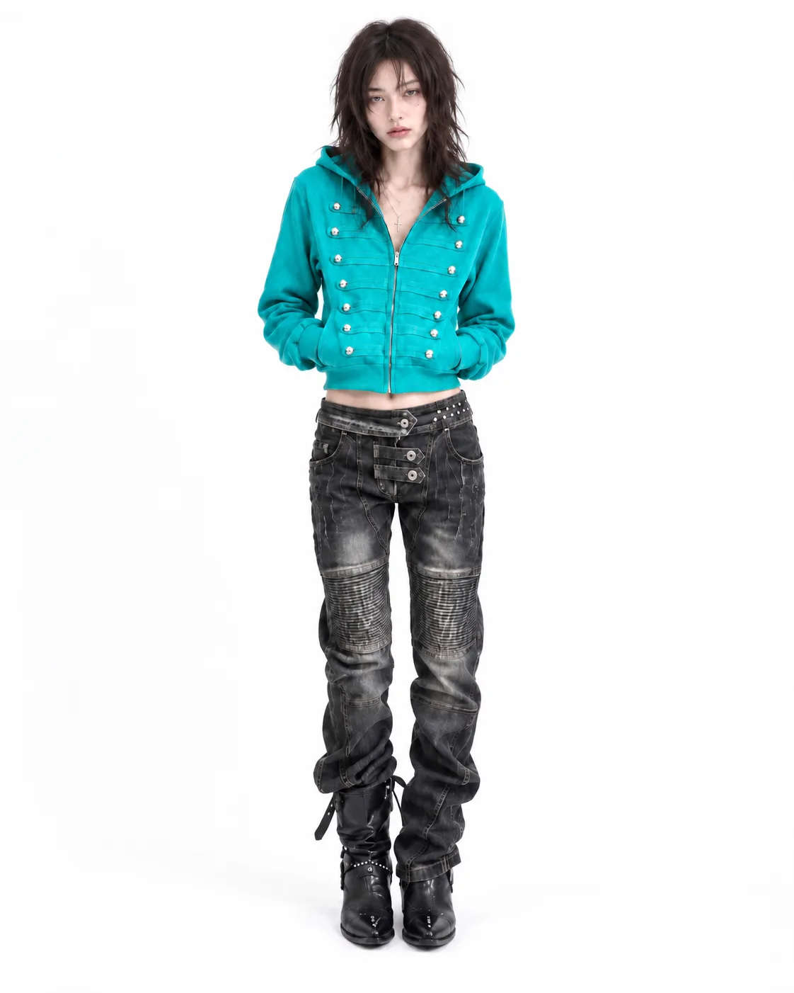 VOIDEN VINTAGE BIKER DENIM PANTS 1