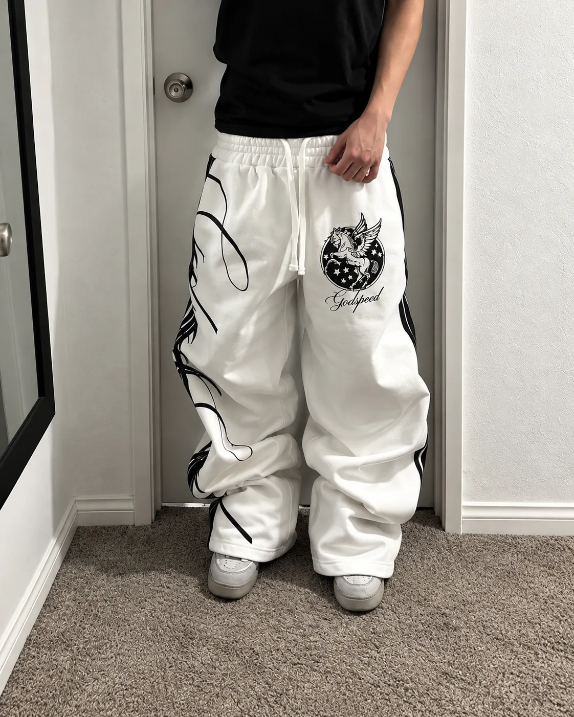 GODSPEED GRAPHIC WIDE SWEATPANTS 2