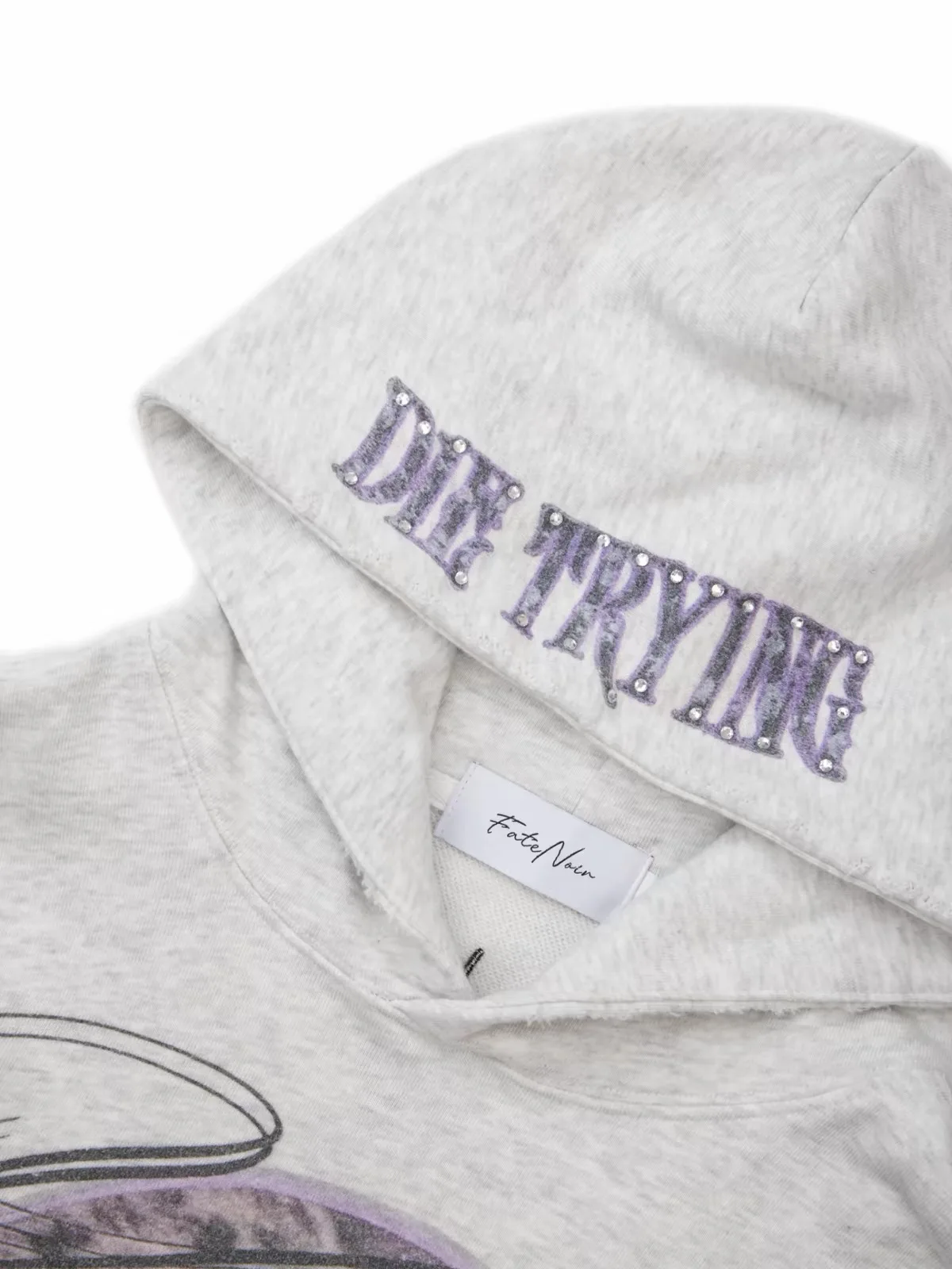 Distressed Portrait Graphic Hoodie 5