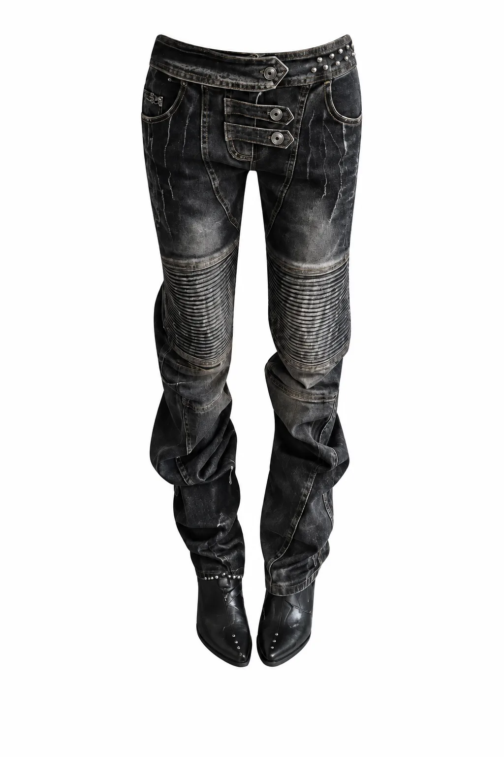 VOIDEN VINTAGE BIKER DENIM PANTS 2