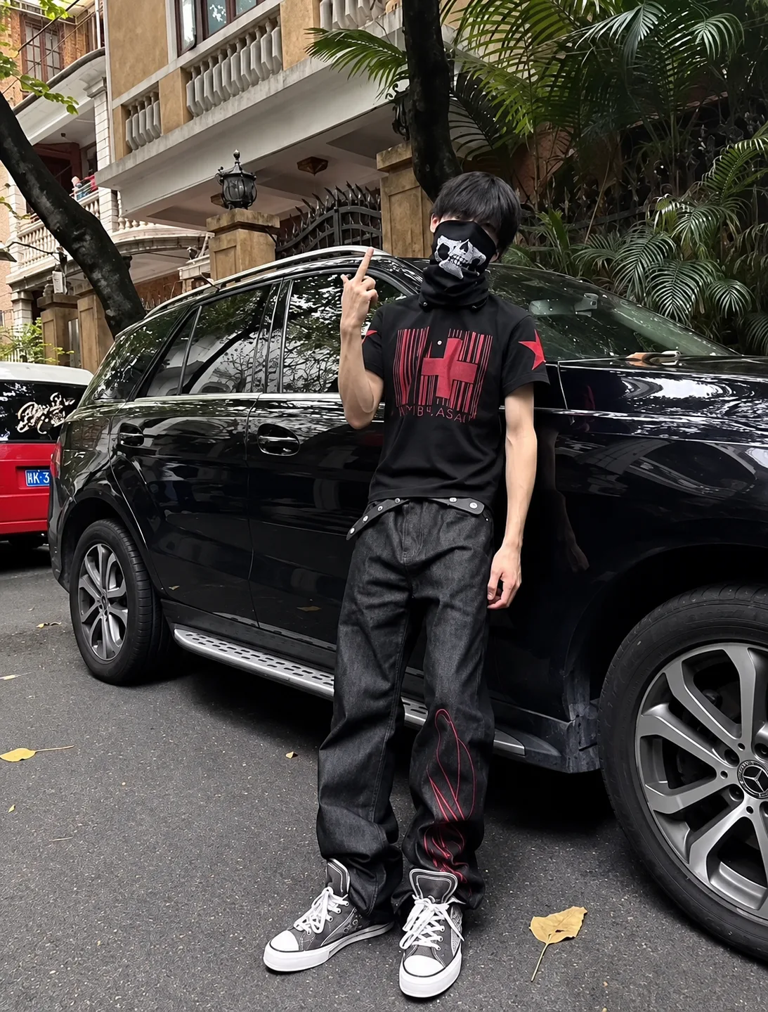 Rebel Flame Baggy Denim 2