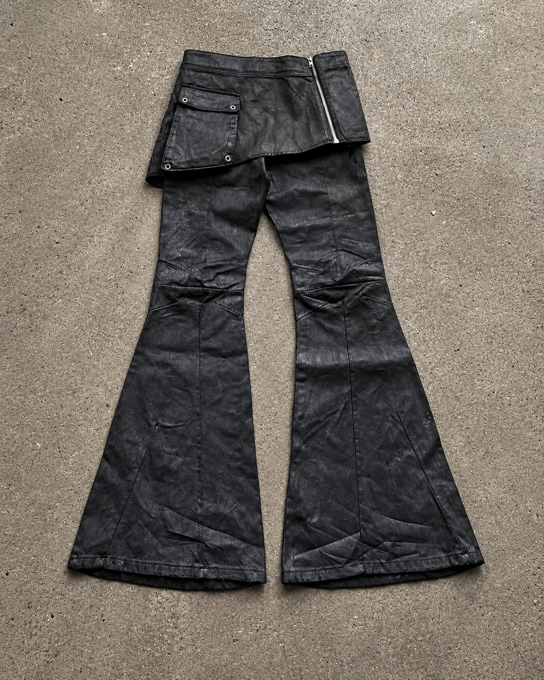 Overlay Panel Flare Pants 4
