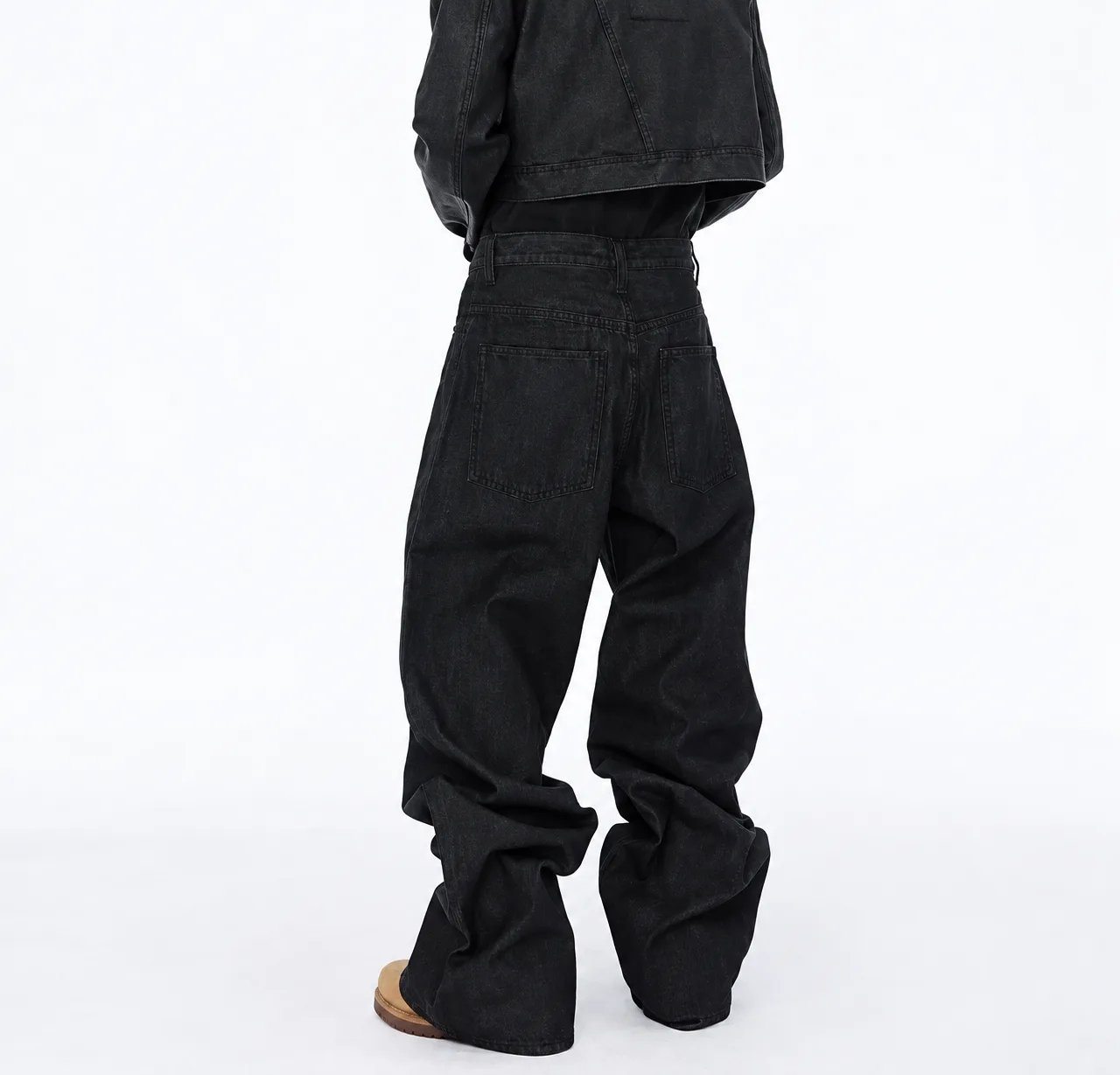 Multi Button Fly Baggy Jeans 3