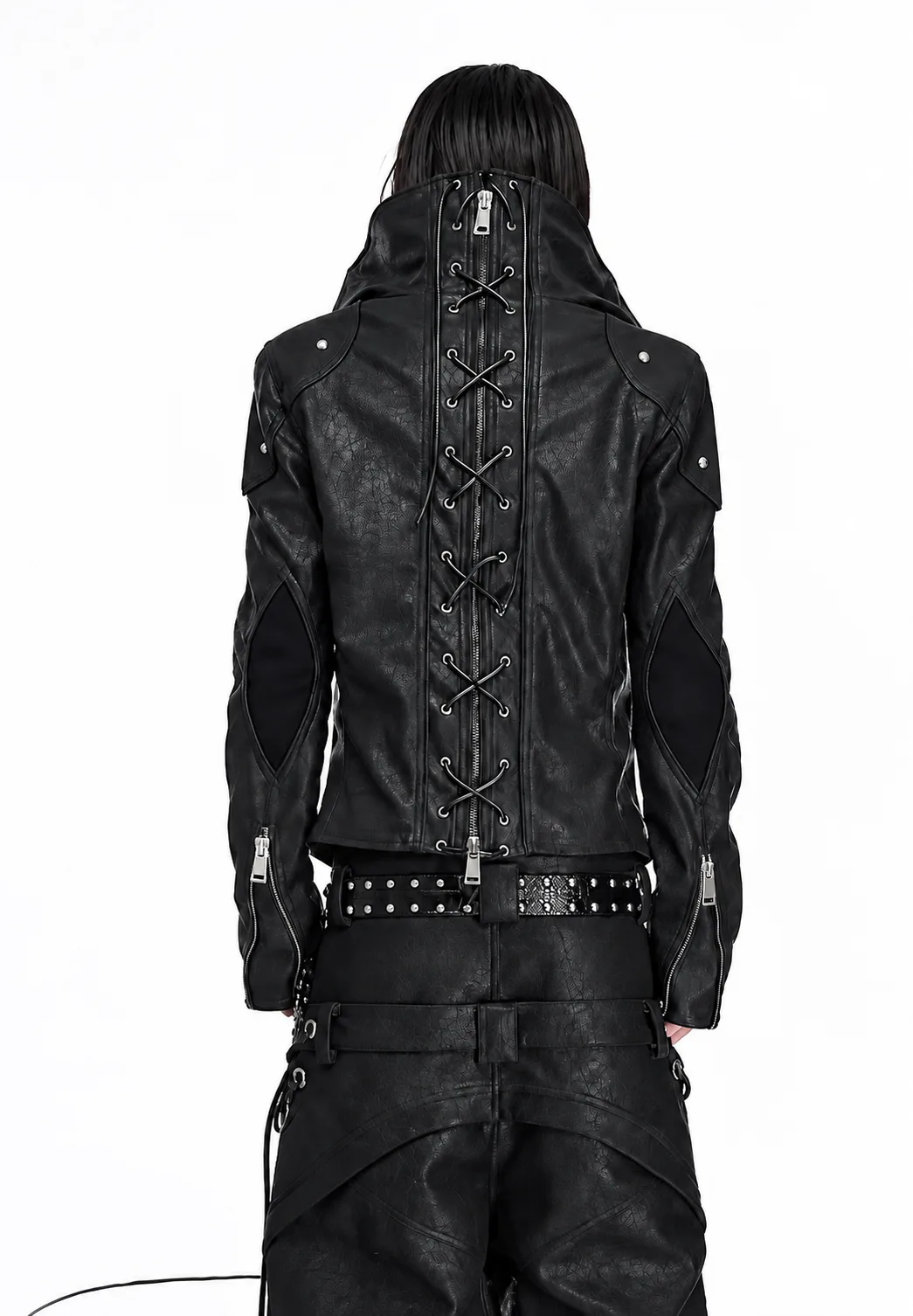 Asymmetric Leather Jacket 설명 사진