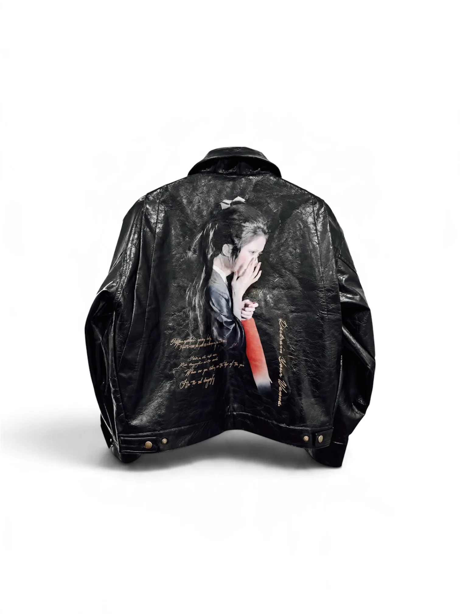 Drowning Portrait Leather Jacket 설명 사진