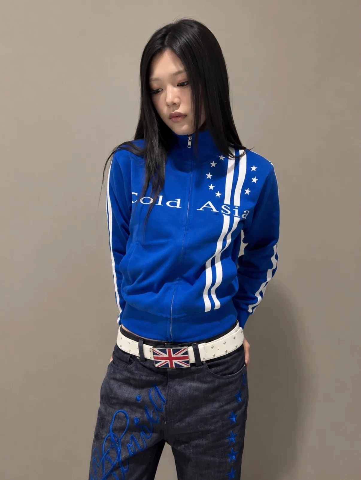 VOIDEN COLD ASIA STAR TRACK JACKET BLUE 설명 사진