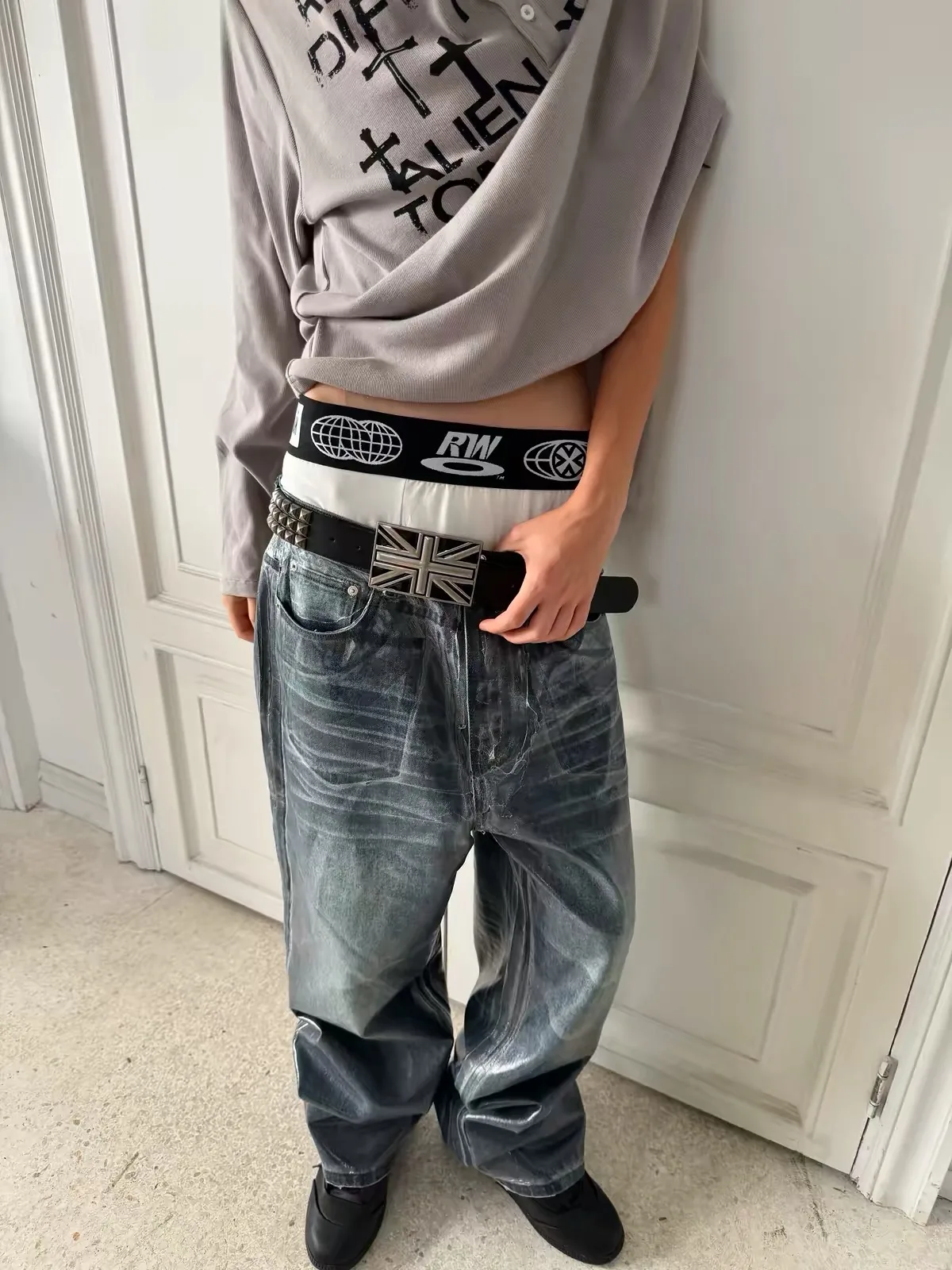 Liquid Chrome Coated 26 Denim 3