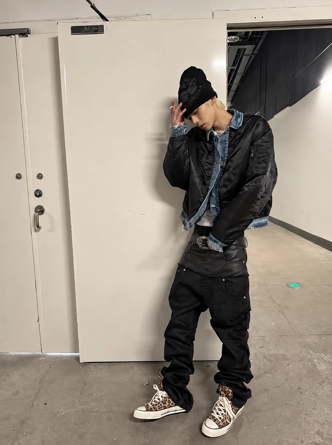 Leather  Layered Denim 4