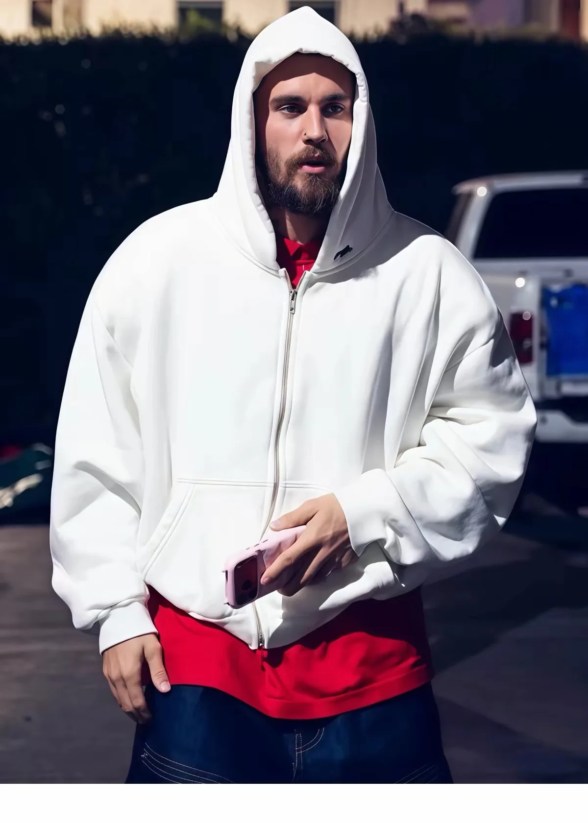 (Multiple Colors) Celebrity Mood 후드 / 후드집업 설명 사진
