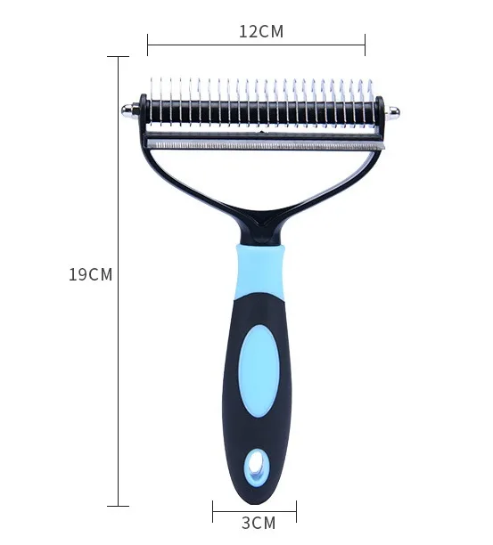 와이낫펫 2in1 엉킨털 죽은털 제거 브러쉬 L 설명 사진
