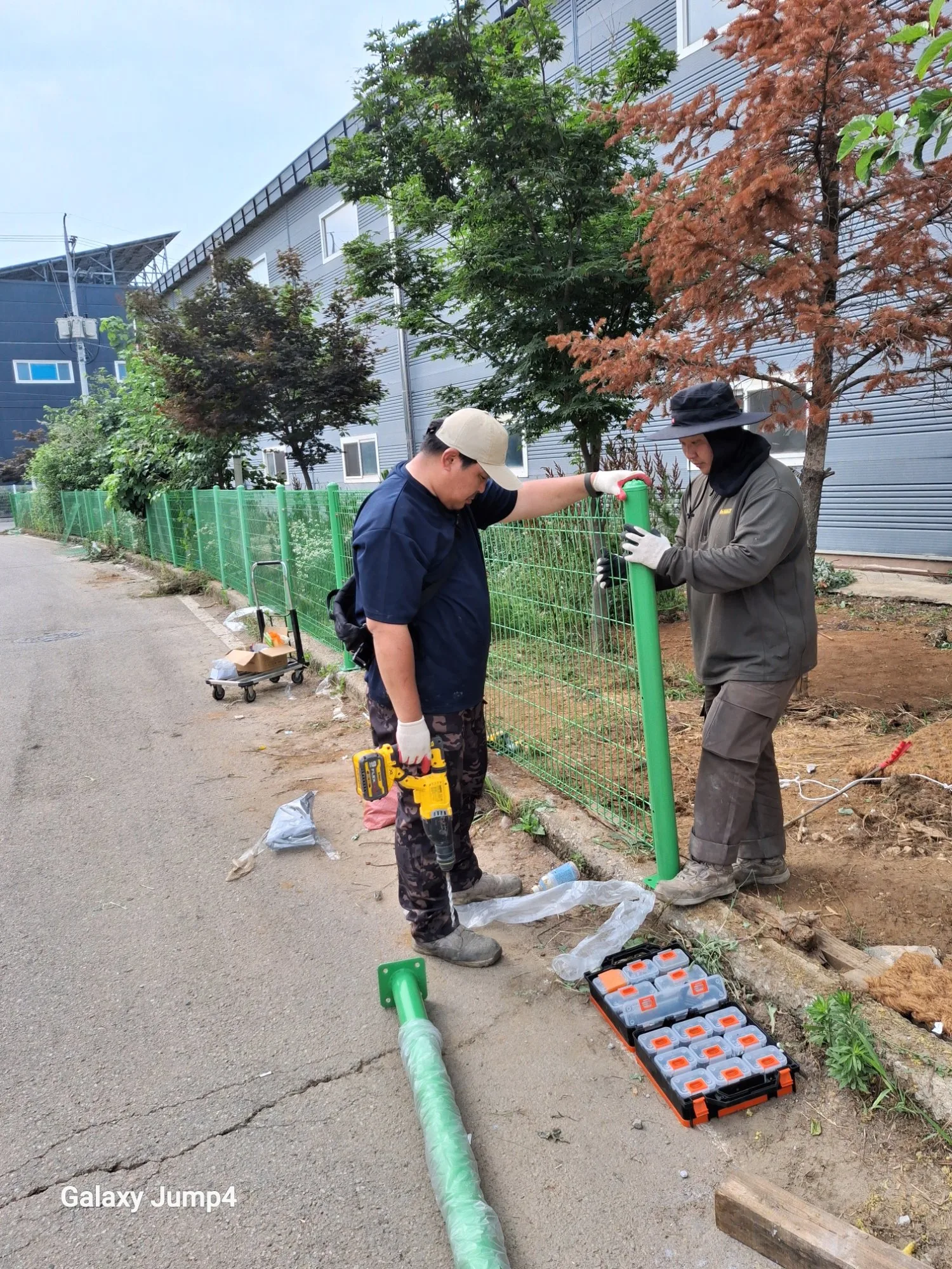 오산 공장 펜스 교체,철망울타리설치 사진 14