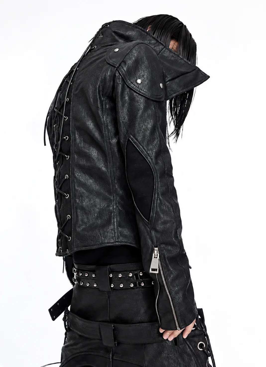 Asymmetric Leather Jacket 3