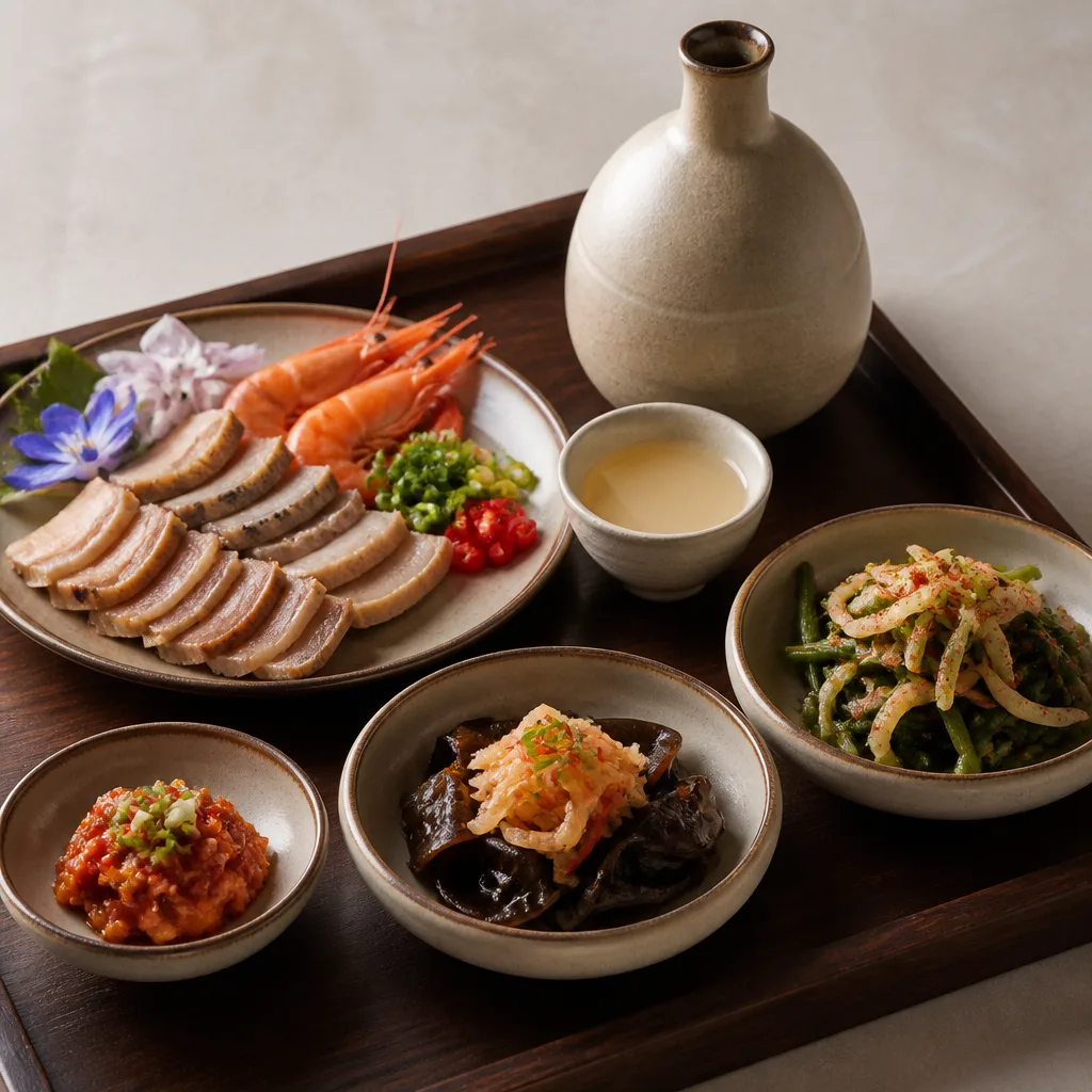 홍박 술상세트