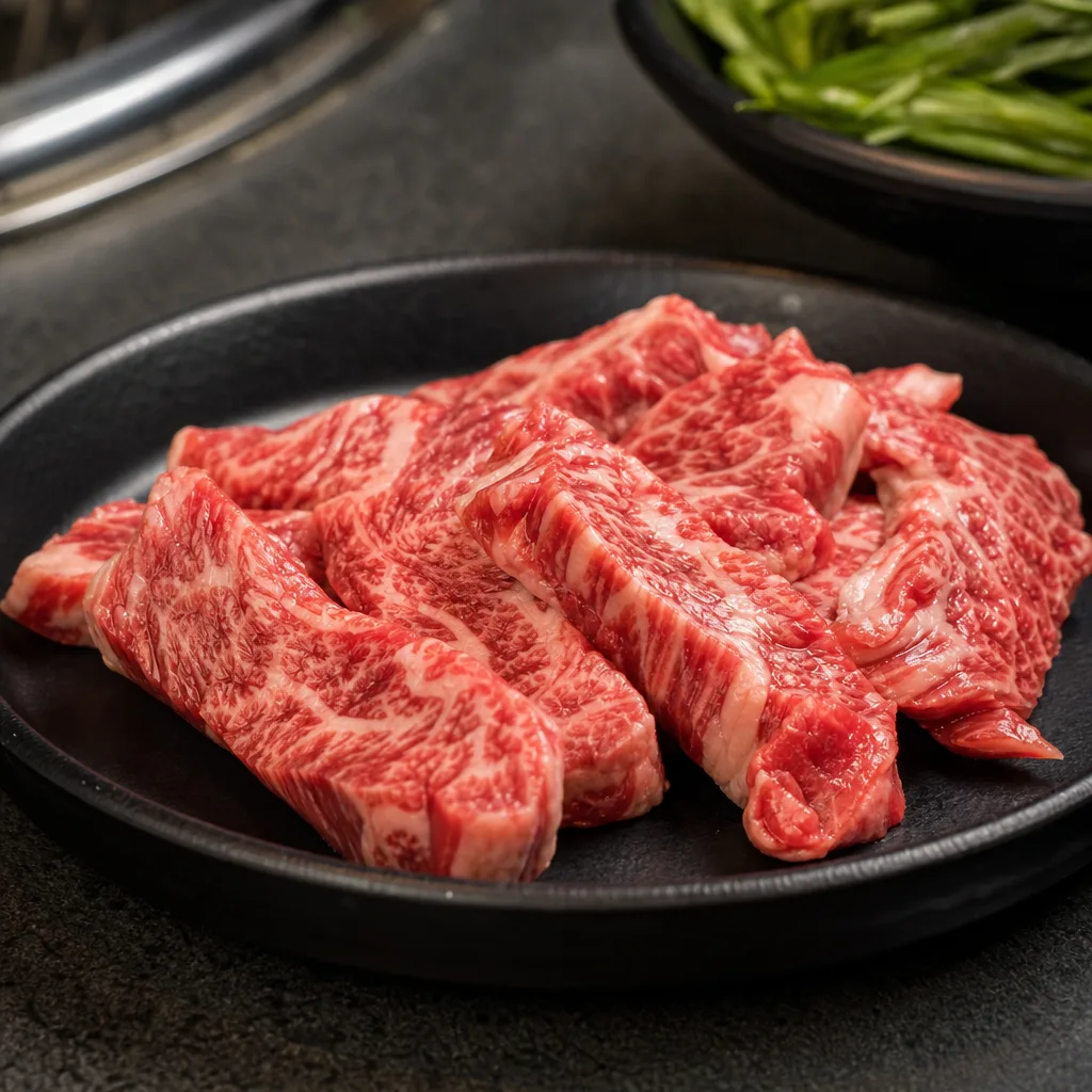 한우 생갈비살