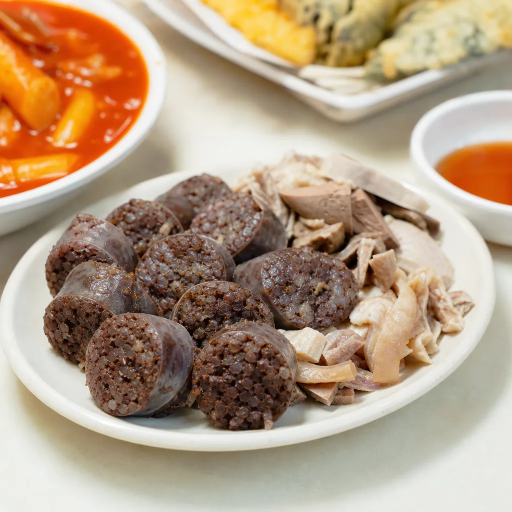 순대 한 접시